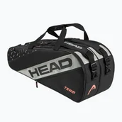 Tenis ziemny - Torba tenisowa HEAD Team Racquet Bag L black/ceramic - miniaturka - grafika 1