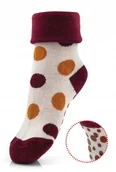 Skarpetki dla dzieci - Skarpety domowe dziewczęce ciepłe z pełnej froty antypoślizgowe roz. 29/32 - miniaturka - grafika 1