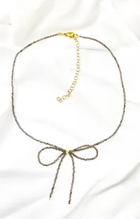 Naszyjnik kokarda kamień naturalny - Naszyjniki - miniaturka - grafika 1