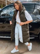 Kamizelki damskie - Kamizelka damska pikowana ELLA zielona Dstreet TY3032-M - miniaturka - grafika 1