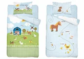 Pościel dla dzieci - Pościel bawełniana do łóżeczka 100x135 4991b farma - miniaturka - grafika 1