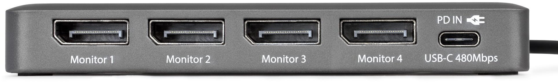 Stacja/replikator StarTech STARTECH.COM USB-C do stacji roboczej z 4 monitorami Adapter 4K 60Hz DisplayPort 140W PD Passthrough USB do klawiatury i myszy TAA QUAD-USB-DP-ADAPT