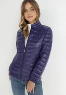 Kurtki damskie - Granatowa Kurtka Pikowana Manilia - miniaturka - grafika 1