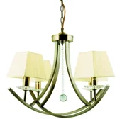 Lampy sufitowe - Duży nowoczesny żyrandol platynowy - K542 T4-B74 - miniaturka - grafika 1