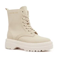 Botki damskie - Tommy Hilfiger Botki FEMININE ESSENTIAL C, ACI z dodatkiem skóry - miniaturka - grafika 1