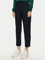 Spodnie damskie - Tommy Hilfiger Chinosy Travel WW0WW43632 Granatowy Slim Fit - miniaturka - grafika 1