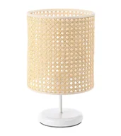 Lampy stojące - Lampa stołowa BOHO MIDI WHITE rattan naturalny - miniaturka - grafika 1
