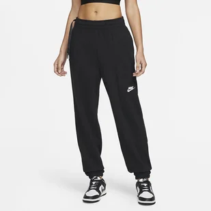 Damskie Spodnie NIKE W NSW FT FLC OS PANT DNC DV0336-010 – Czarny - Spodnie damskie - miniaturka - grafika 1