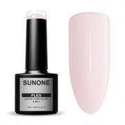 Lakiery hybrydowe - Sunone Flex 4w1 rubber base kauczukowa Pink 100 - miniaturka - grafika 1