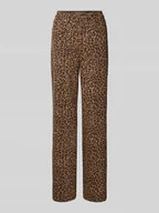 Spodnie damskie - Jeansy z szeroką nogawką z mieszanki bawełny model ‘LINOU’ - miniaturka - grafika 1