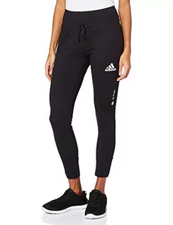 Spodnie damskie - Adidas Damskie spodnie damskie pod spodnie czarny royblu/royblu 34 Lang FL7139 - grafika 1