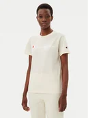 Koszulki i topy damskie - Champion T-Shirt 118090 Écru Slim Fit - miniaturka - grafika 1