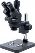 Mikroskopy i lupy - Mikroskop Techrebal Mikroskop stereoskopowy trinokularowy Czarny K15HT - miniaturka - grafika 1