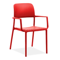 Fotele i krzesła ogrodowe - Krzesło Nardi RIVA Rosso - miniaturka - grafika 1