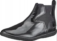 Botki damskie - KICKERS BOTKI DZIECIĘCE CZARNE SKÓRZANE NA ZAMEK 25 Ż3C - miniaturka - grafika 1