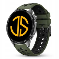 Akcesoria do smartwatchy - PASEK SILIKONOWY 22mm - ZIELONO-CZARN - miniaturka - grafika 1