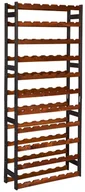 Regały - Drewniany regał na wino czarny + brąz B6-T34 - miniaturka - grafika 1