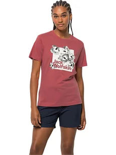 Jack Wolfskin Koszulka "Florell" w kolorze czerwonym - Koszulki i topy damskie - miniaturka - grafika 1