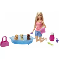 Lalki dla dziewczynek - Mattel Kąpiel piesków GDJ37 - miniaturka - grafika 1