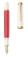 Pióra wieczne - Pelikan Pióro Wieczne Ef Souverän M600 Red-White - miniaturka - grafika 1