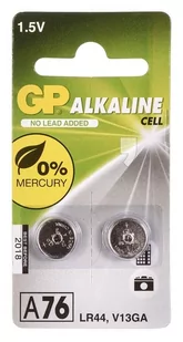 GP Batteries A76 2 szt (A76/LR44/AG13 U2) - Baterie i akcesoria - miniaturka - grafika 2