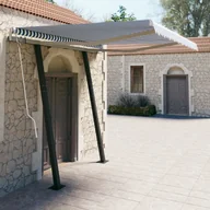 Markizy - VidaXL Lumarko Automatycznie zwijana markiza ze słupkami, 3x2,5 m  3070106 VidaXL - miniaturka - grafika 1