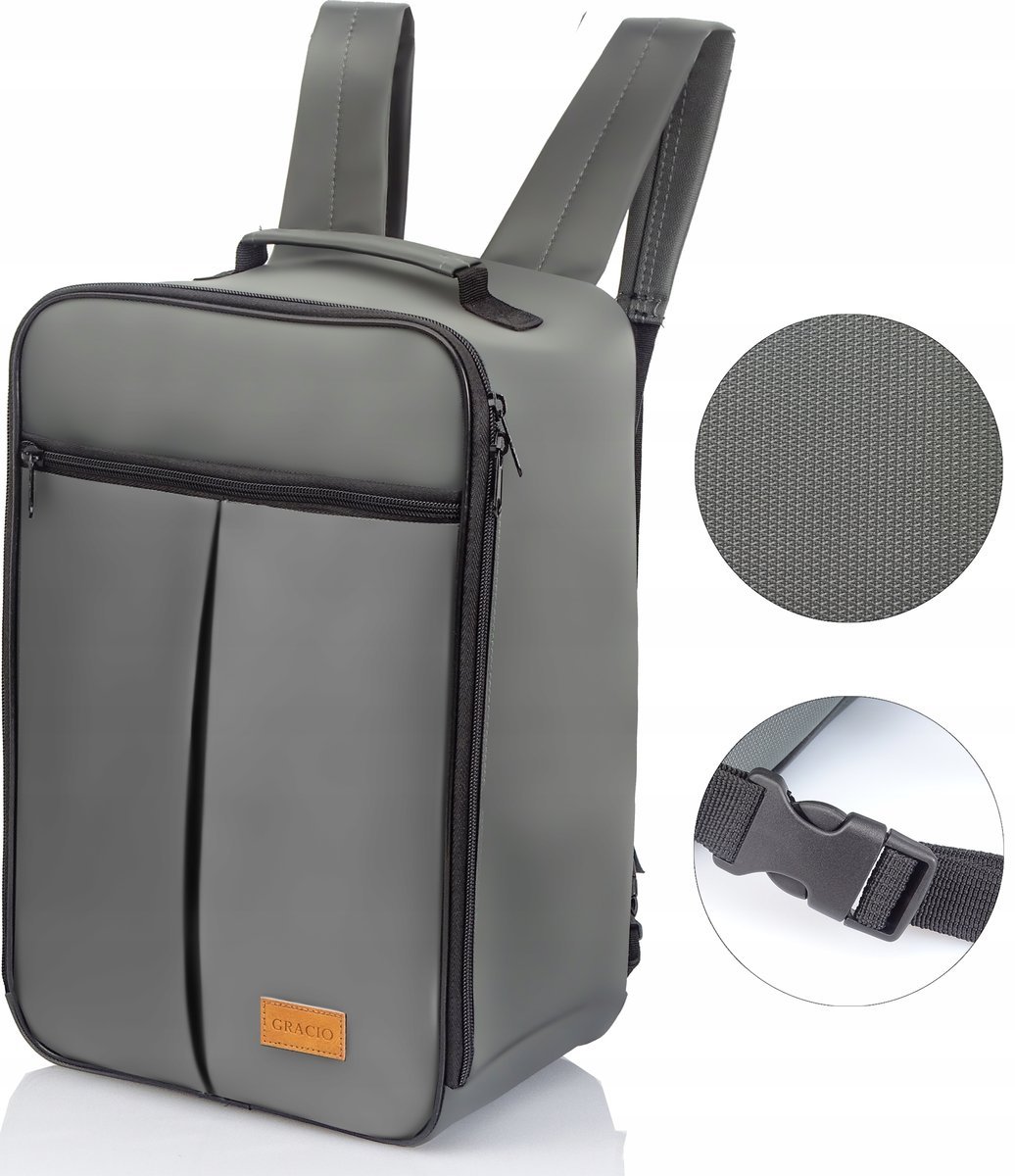 Plecak do SAMOLOTU 40x25x20 wizzair rayanair Podręczny 20L GRACIO