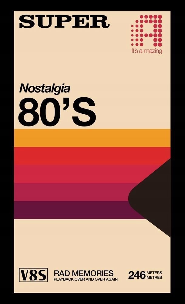 PODKŁADKA POD MYSZ Z Nadrukiem 22x18 cm Nostalgia Lata 80 Tekst Prezent