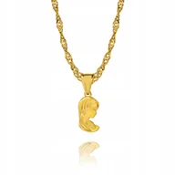 Biżuteria dla dzieci - Złoty łańcuszek srebro Medalik Madonna Matka Boska 55 cm DEDYKACJA S3M27 - miniaturka - grafika 1