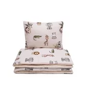 Pościel dla dzieci - Pościel bawełniana z wypełnieniem 100x135cm Zoo - miniaturka - grafika 1