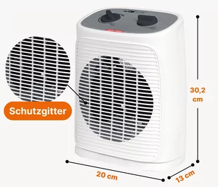Termowentylator, grzejnik elektryczny 2000 W Clatronic HL 3800 - Ogrzewanie przenośne - miniaturka - grafika 3