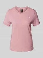 Koszulki i topy damskie - T-shirt z detalami z logo model ‘Front seam’ - miniaturka - grafika 1