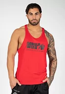 Koszulki sportowe męskie - Gorilla Wear Classic Fitness Tank Top – biały – Bodybuilding Sport czas wolny z nadrukiem logo, lekki i wygodny dla optymalnego ruchu z bawełny - miniaturka - grafika 1