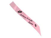 Gadżety na imprezę - Szarfa personalizowana z imieniem na 18 urodziny - 140 cm - 1 szt. - miniaturka - grafika 1