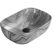 Umywalki - Mexen Rita umywalka nablatowa 45 x 32 cm szara kamień - 21084593 - miniaturka - grafika 1