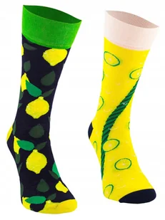 Kolorowe Todo Socks cytrynowa LEMONIADA lato 43-46 - Skarpetki męskie - miniaturka - grafika 1