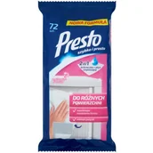 Inne artykuły czyszczące - Presto CHUSTECZKI GOSPODARCZE PRESTO CLEAN ANTYSTATYCZNE 72 SZT. - miniaturka - grafika 1