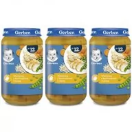 Dania dla dzieci - Gerber Obiadek warzywa z kurczakiem i kaszą dla dzieci po 12 miesiącu zestaw 3 x 250 g - miniaturka - grafika 1