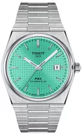 Zegarki męskie - Zegarek Tissot T137.407.11.091.01 PRX POWERMATIC 80 Light Green 40mm - miniaturka - grafika 1