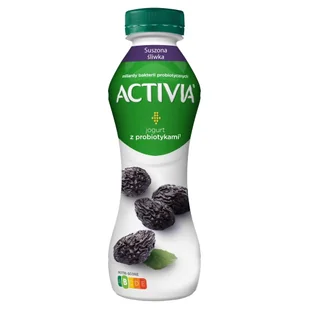 Activia - Jogurt pitny o smaku śliwki - Kefiry, jogurty, maślanki - miniaturka - grafika 1