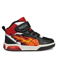 Buty dla chłopców - Sneakersy Geox J Inek J569CC 05411 C0048 DD Czarny - miniaturka - grafika 1