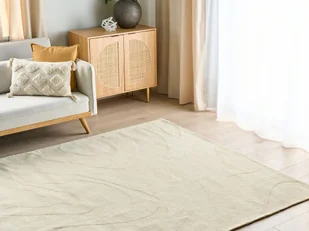 Dywan wełniany 200 x 300 cm beżowy SASNAK - Dywany - miniaturka - grafika 3