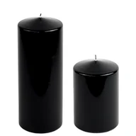 Świece - Świeca klasyczna lakier czarna 10 x 25 cm - miniaturka - grafika 1