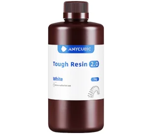 Anycubic Tough Resin 2.0 Biały null - Filamenty i akcesoria do drukarek 3D - miniaturka - grafika 1