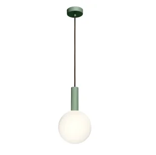 Nowoczesna wisząca lampa Matuba w zielonym kolorze - Lampy sufitowe - miniaturka - grafika 1