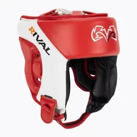 Ochraniacze do sportów walki - Kask bokserski Rival Amateur Competition Headgear red/white - miniaturka - grafika 1