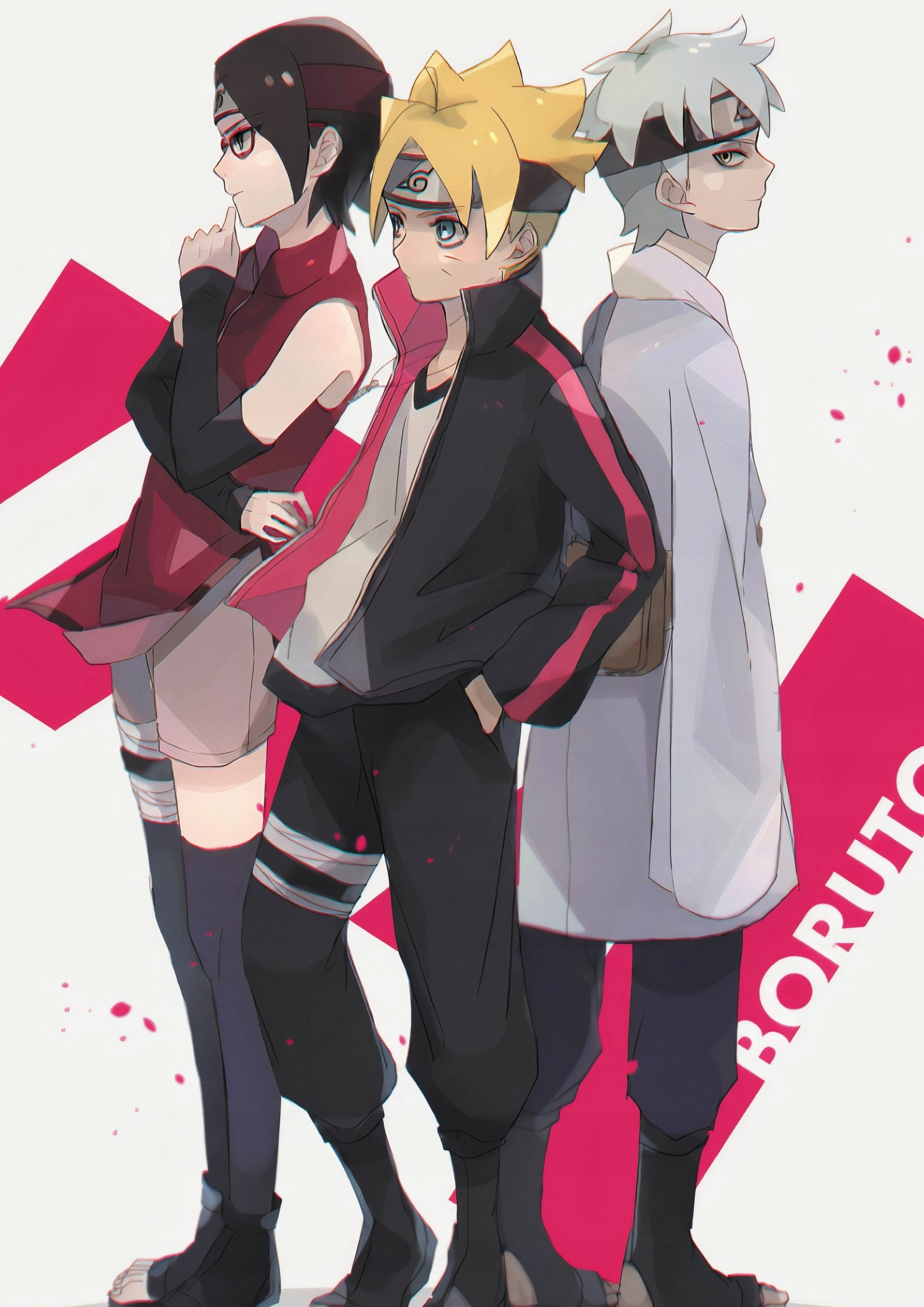 Plakat A1 anime manga Boruto Naruto Next Generation