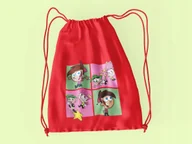 Torby szkolne - WOREK DO SZKOŁY WF/BUTY WRÓŻKOWIE CH + IMIĘ - miniaturka - grafika 1