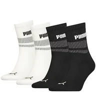 Skarpetki damskie - PUMA Krótkie skarpety unisex (4 sztuki), czarny/biały, 35-38 EU - miniaturka - grafika 1