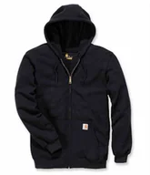 Bluzy męskie - Bluza Carhartt Midweight Hooded ZIP Black S - miniaturka - grafika 1